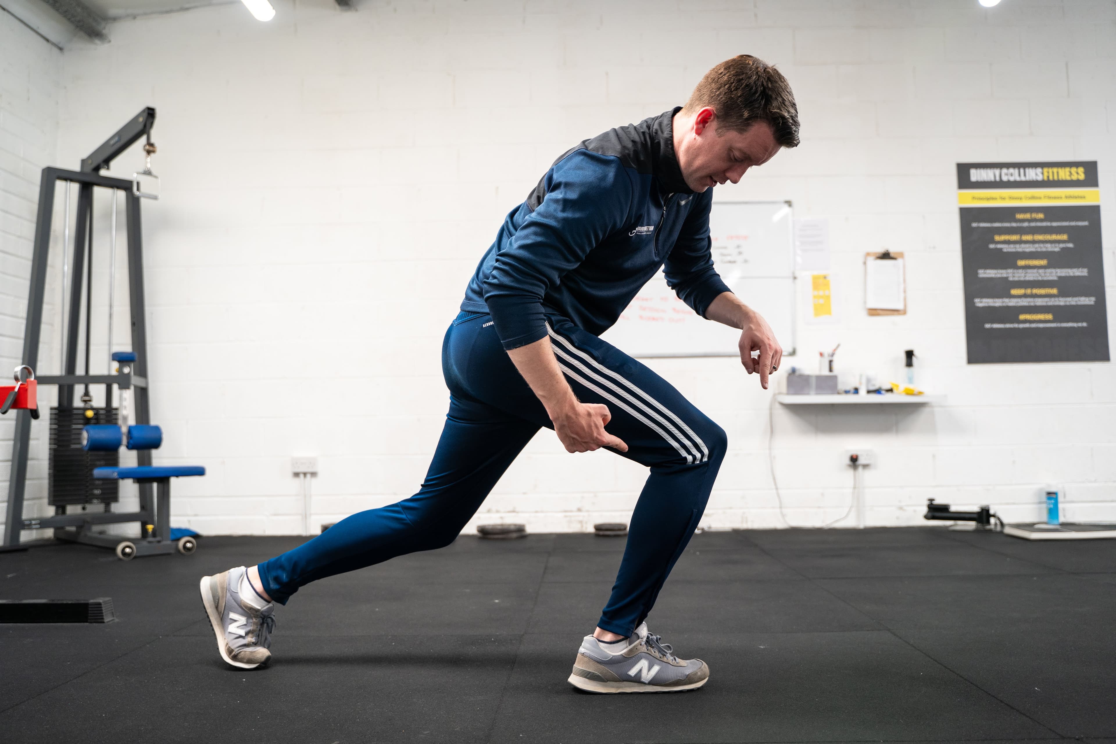 David demonstrating movement patterns